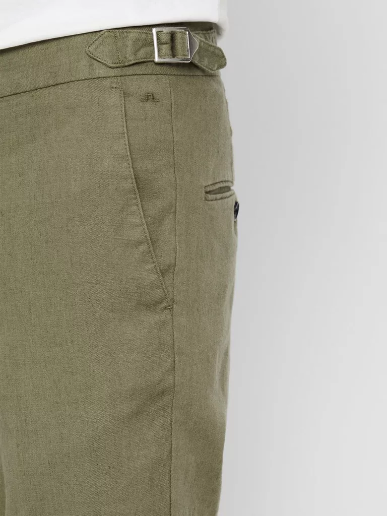 B1317-Grant-Cotton-Linen-Trouser-J-Lindeberg-Covert-Green-Side-Close-Up