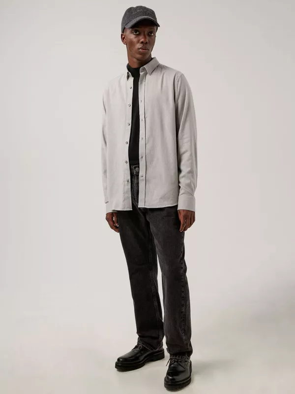 Light Flannel Slim Shirt