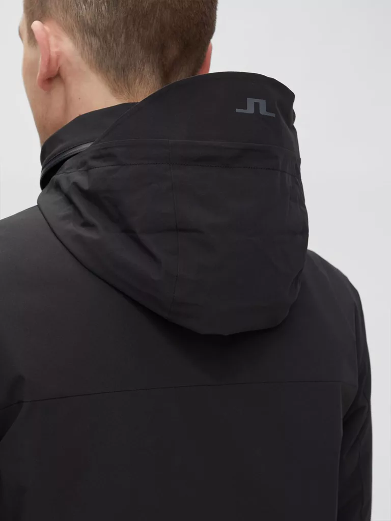 B1335-Alph-Tech-Padded-Jacket-J-Lindeberg-Black-Back-Close-Up-Hood