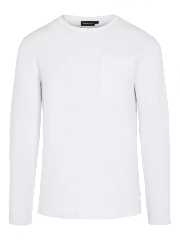 B1340-Davis-Long-Sleeve-T-shirt-J-Lindeberg-White-Front-Flat-Lay