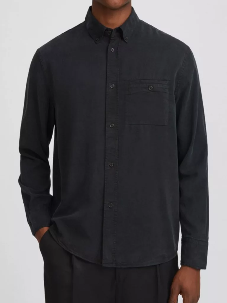 B1357-Zachary-Tencel-Shirt-Filippa-K-Almost-Black-Front