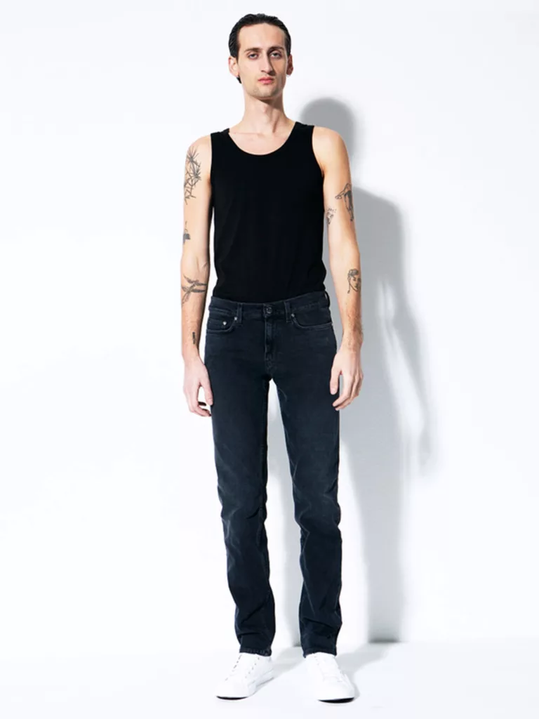 B1375-Jeans-5-Blk-Dnm-Kingston-Black-Front-Full-Body