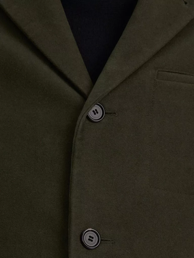 B1425-Alec-Moleskin-Jacket-Filippa-K-Moss-Front-Close-Up-Fabric
