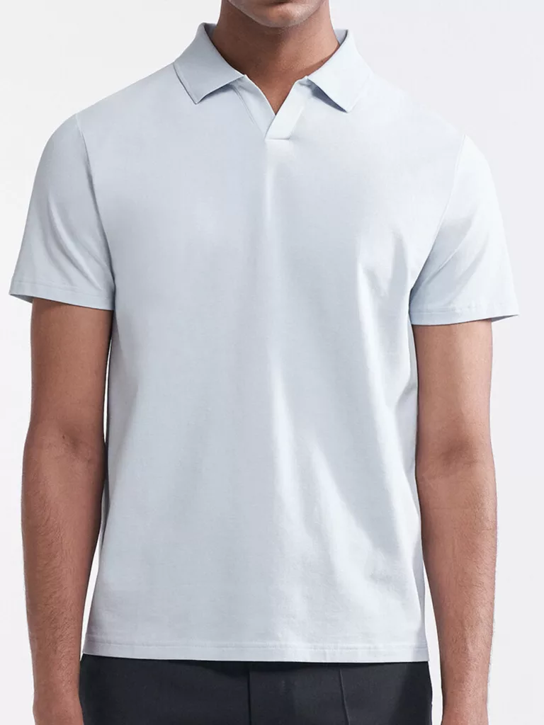 B1487-Stretch-Cotton-Polo-T-Shirt-Filippa-K-Soft-Blue-Front