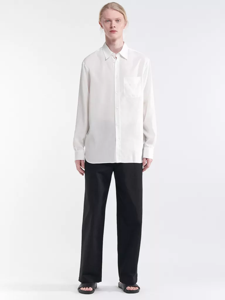 B1495-Noel-Tencel-Shirt-Filippa-K-White-Front-Full-Body
