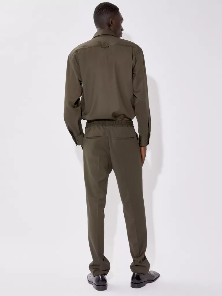B1610-Relaxed-Wool-Trouser-Filippa-K-Dk-Forest-Green-Full-Body-Back