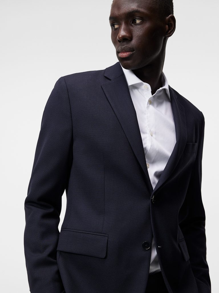 B1623-Hopper-U-Active-Hopsack-Blazer-J-Lindeberg-JL-Navy-Front-Close-Up