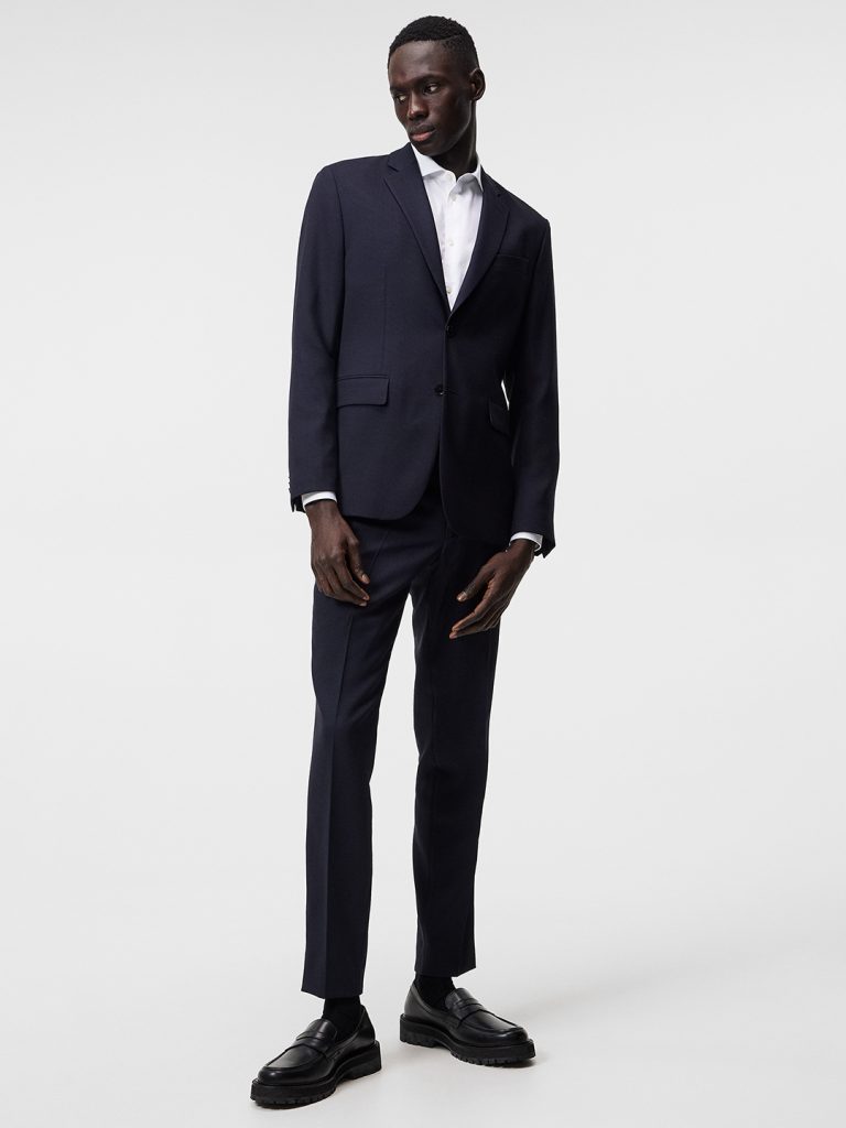 B1623-Hopper-U-Active-Hopsack-Blazer-J-Lindeberg-JL-Navy-Front-Full-Body
