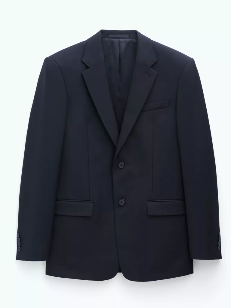 B1631-Classic-Wool-Blazer-Filippa-K-Black-Front-Flat-Lay