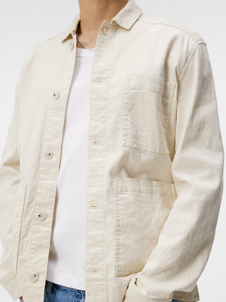 B1635-Errol-Linen-Workwear-Overshirt-JL-Moonbeam-Front-Close