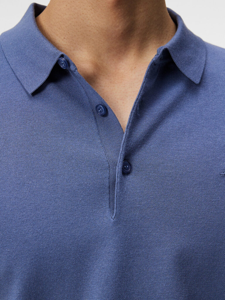 B1637-Ridge-Rayon-Silk-Polo-JL-Bijou-Blue-Front-Collar