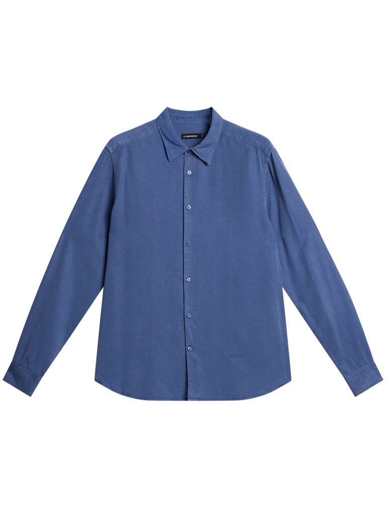 B1638-Slim-LS-Comfort-Tencel-Shirt-JL-Bijou-Blue-Flat-Lay