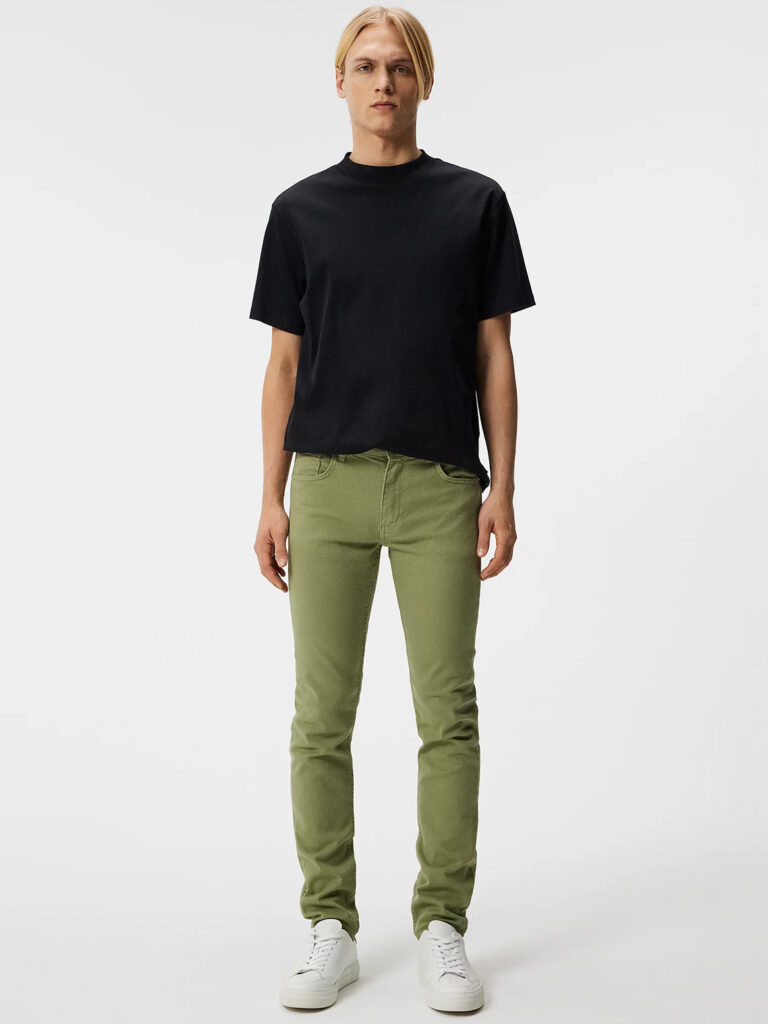 B1641-Jay-LHT-Slim-Jeans-J.Lindeberg-Oil-Green-Front-Full-Body