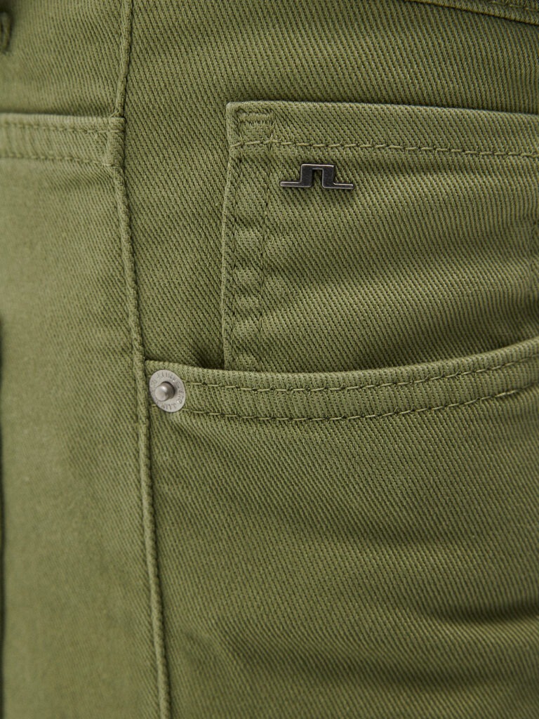 B1641-Jay-LHT-Slim-Jeans-JL-Oil-Green-Side-Close-Up-Fabric