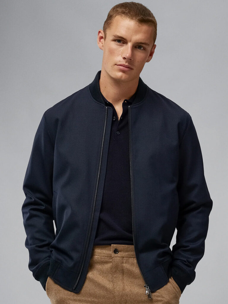 B1642-Thom-Bomber-Bi-stretch-Jacket-J-Lindeberg-JL-Navy-Front