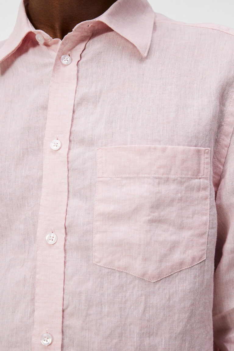 B1663-Slim-LS-Linen-Shirt-JL-Powder-Pink-Front-Close-Pocket