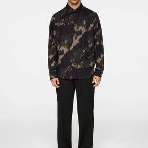 Reg LS Tencel Print Shirt