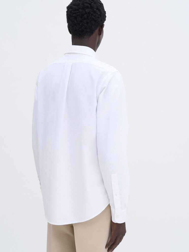 B1707-Slim-Oxford-Cotton-Shirt-Filippa-K-White-Back