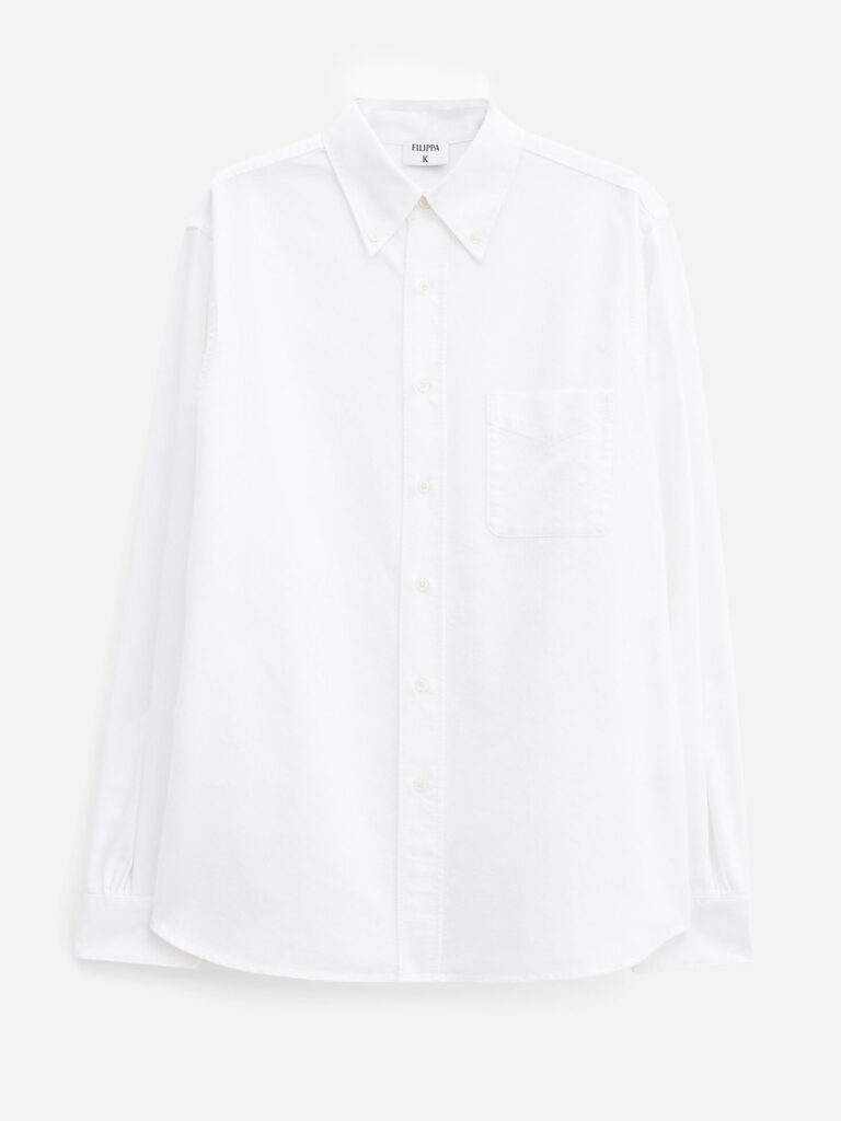 B1707-Slim-Oxford-Cotton-Shirt-Filippa-K-White-Flat-Lay