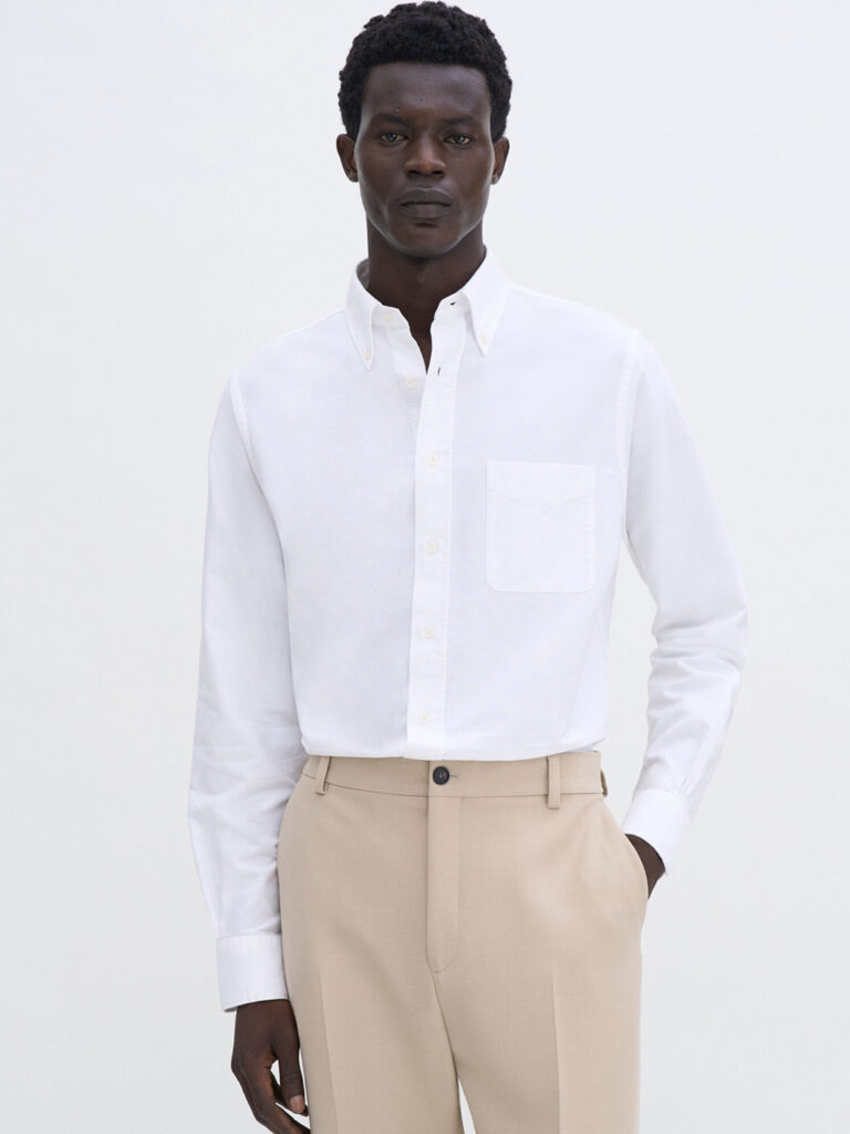 B1707-Slim-Oxford-Cotton-Shirt-Filippa-K-White-Front