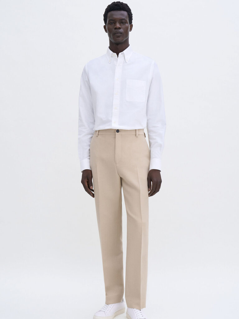 B1707-Slim-Oxford-Cotton-Shirt-Filippa-K-White-Full-Bodu-Front