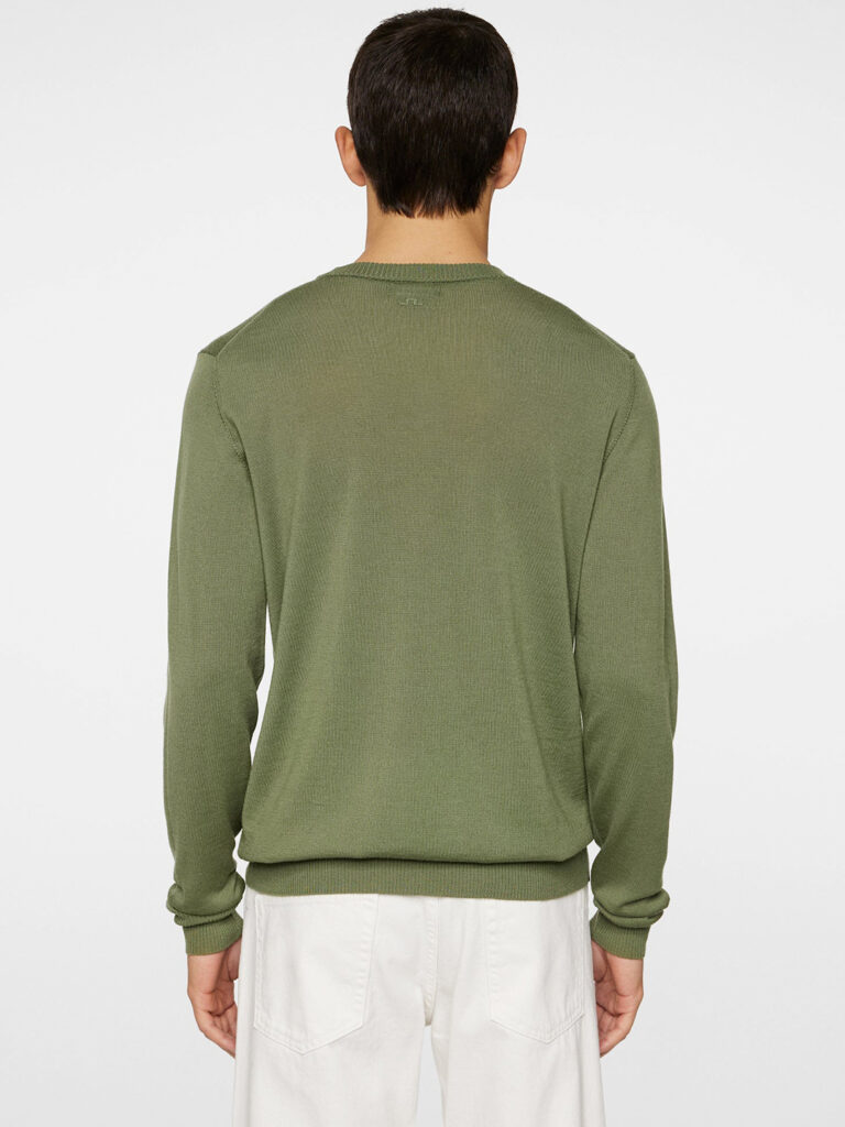 B1712-Keane-Lt-Merino-Sweater-J-Lindeberg-JL-Olivine-Back