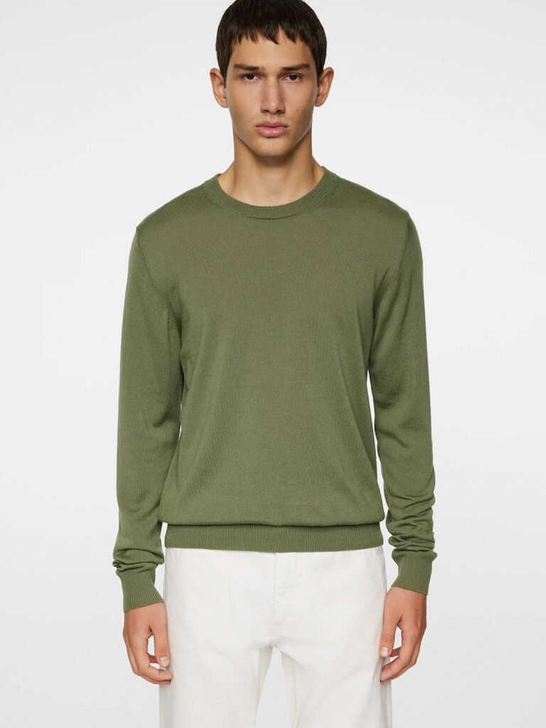 B1712-Keane-Lt-Merino-Sweater-J-Lindeberg-JL-Olivine-Front