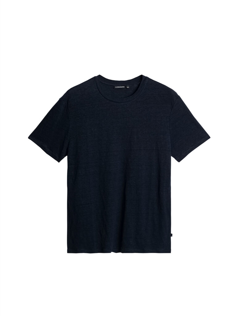 B1718-Coma-Linen-Tee-J-Lindeberg-JL-Navy-Flat-Lay