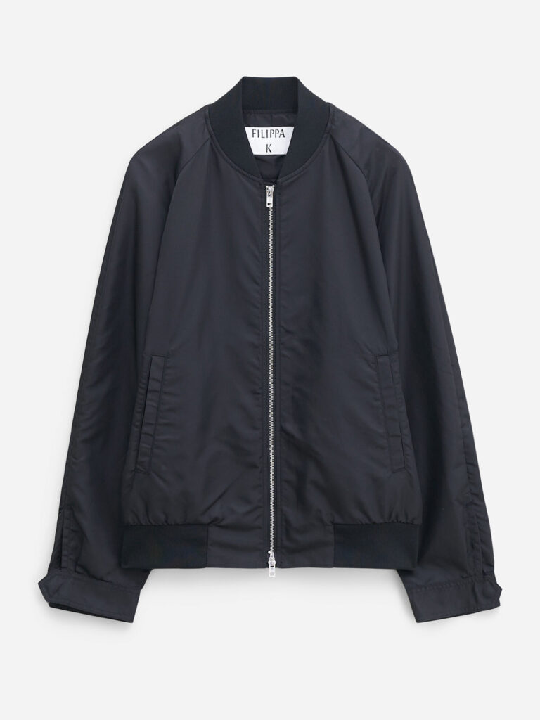 B1722-Technical-Bomber-Jacket-Filippa-K-Black-Flat-Lay