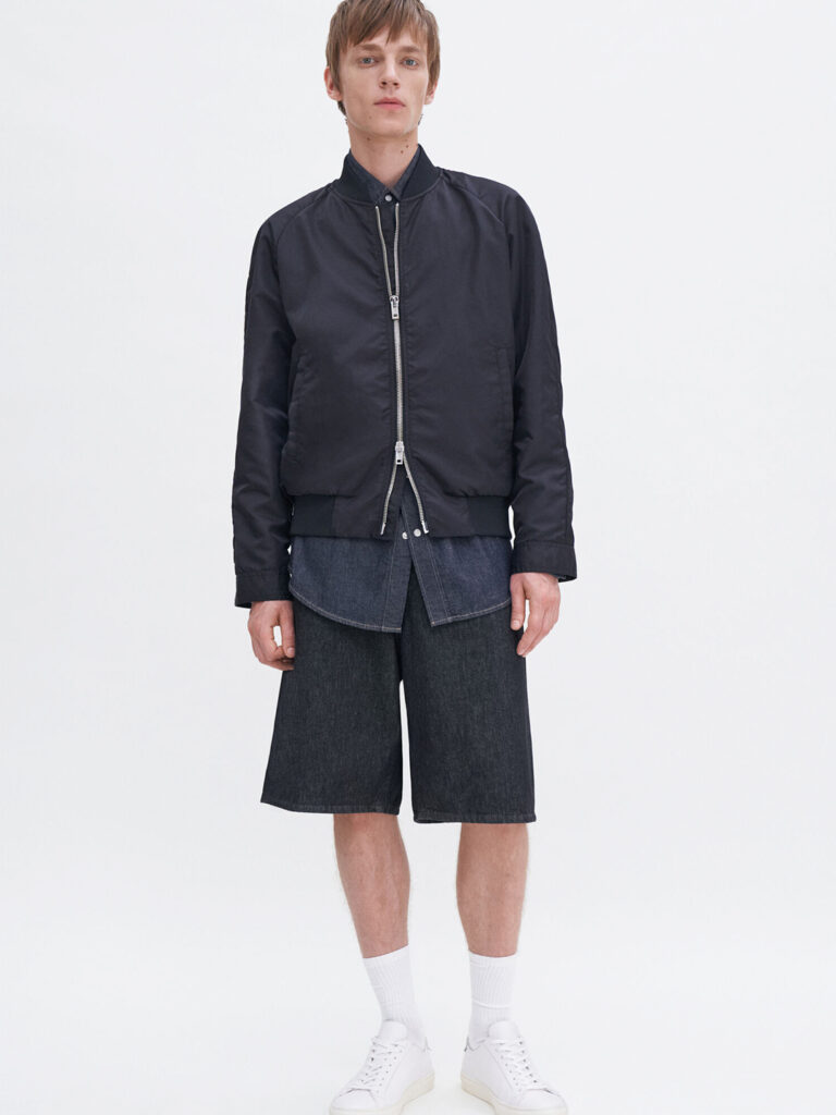 B1722-Technical-Bomber-Jacket-Filippa-K-Black-Front-Full-Body