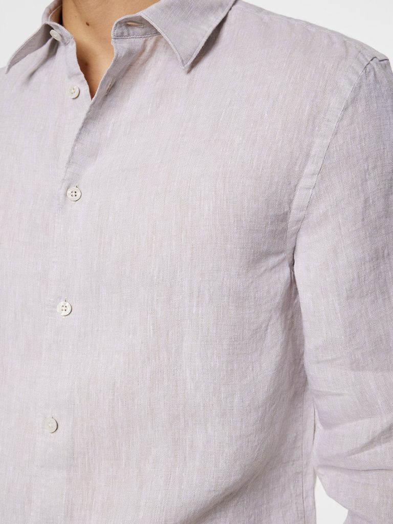 B1726-Slim-LS-Linen-Melange-Shirt-J-Lindeberg-Moonbeam-Front-Close-2