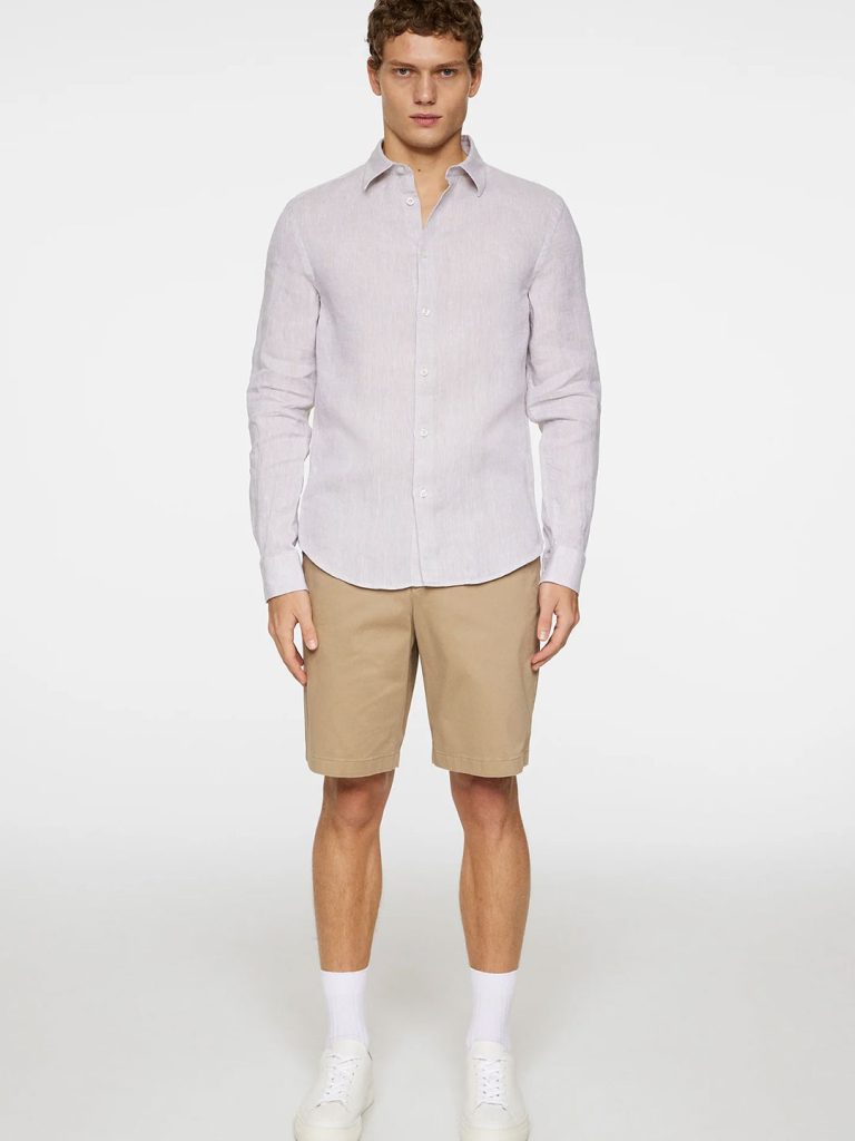 B1726-Slim-LS-Linen-Melange-Shirt-J-Lindeberg-Moonbeam-Front-Full-Body