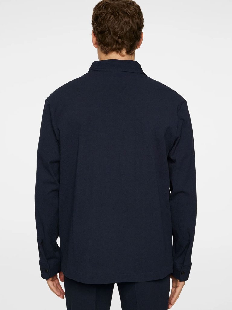 B1727-Celian-Seersucker-Overshirt-J-Lindeberg-JL-Navy-Back