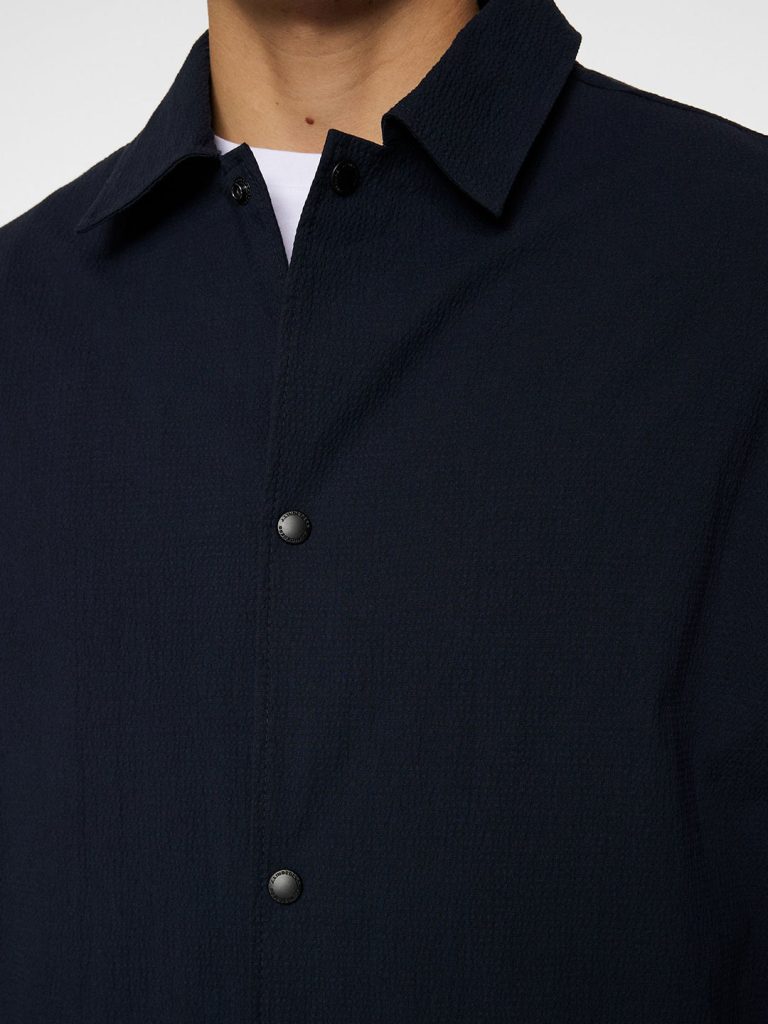 B1727-Celian-Seersucker-Overshirt-J-Lindeberg-JL-Navy-Front-Close
