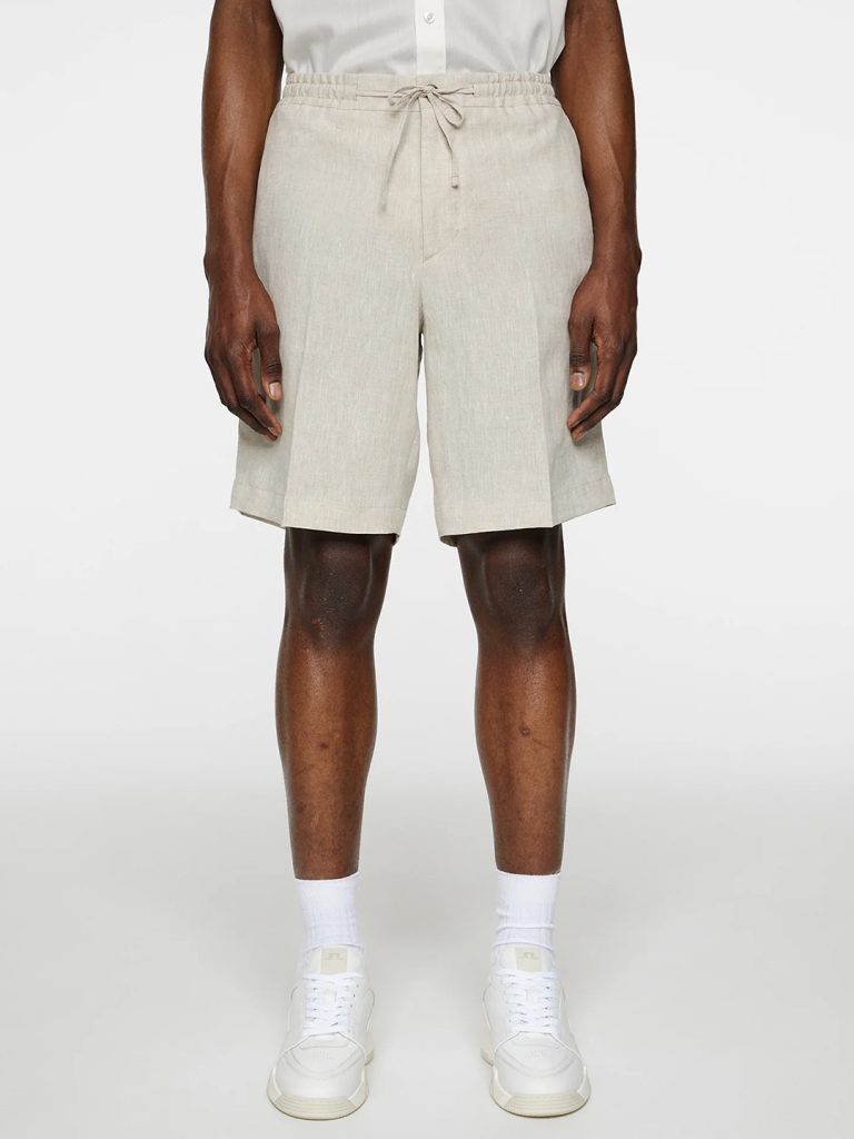 B1740-Brady-Drape-Linen-Shorts-J-Lindeberg-Moonbeamt-Full-Body-Front