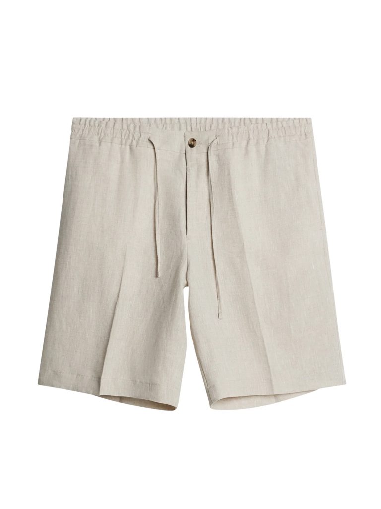 B1740-Brady-Drape-Linen-Shorts-J-Lindeberg-Moonbeamt-Full-Body-Front-Flat-Lay