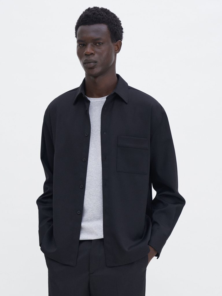 B1743-Boxy-Twill-Shirt-Filippa-K–Black-Front