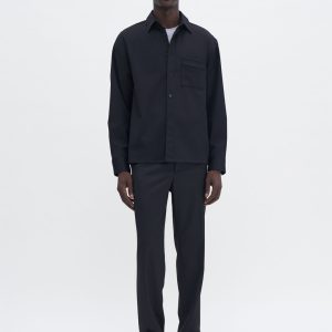 Boxy Wool Twill Shirt
