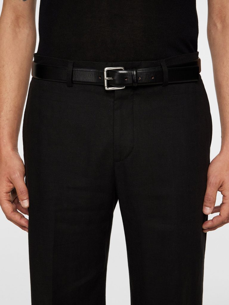 B1745-Gabi-Super-Linen-Pant-J-Lindeberg-Black-Front-Close