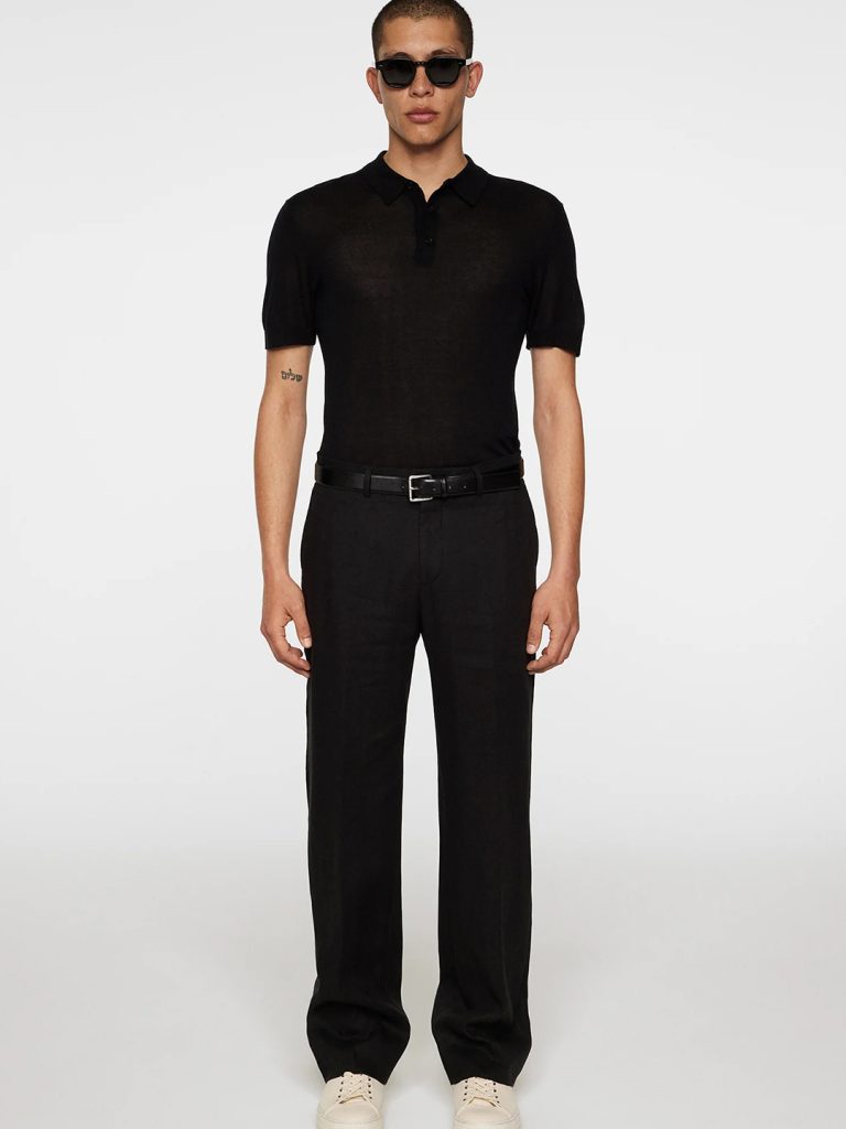 B1745-Gabi-Super-Linen-Pant-J-Lindeberg-Black-Full-Body-Front