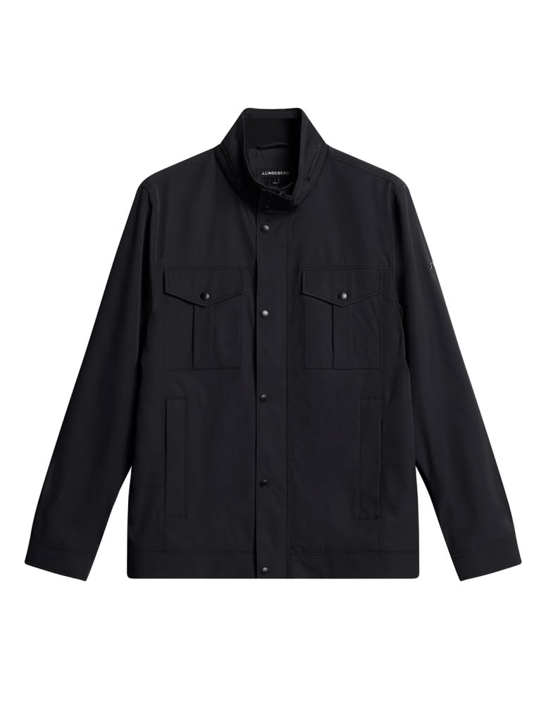 B1748-Bailey-Poly-Jacket-J-Lindeberg-Black-Front-Flatlay
