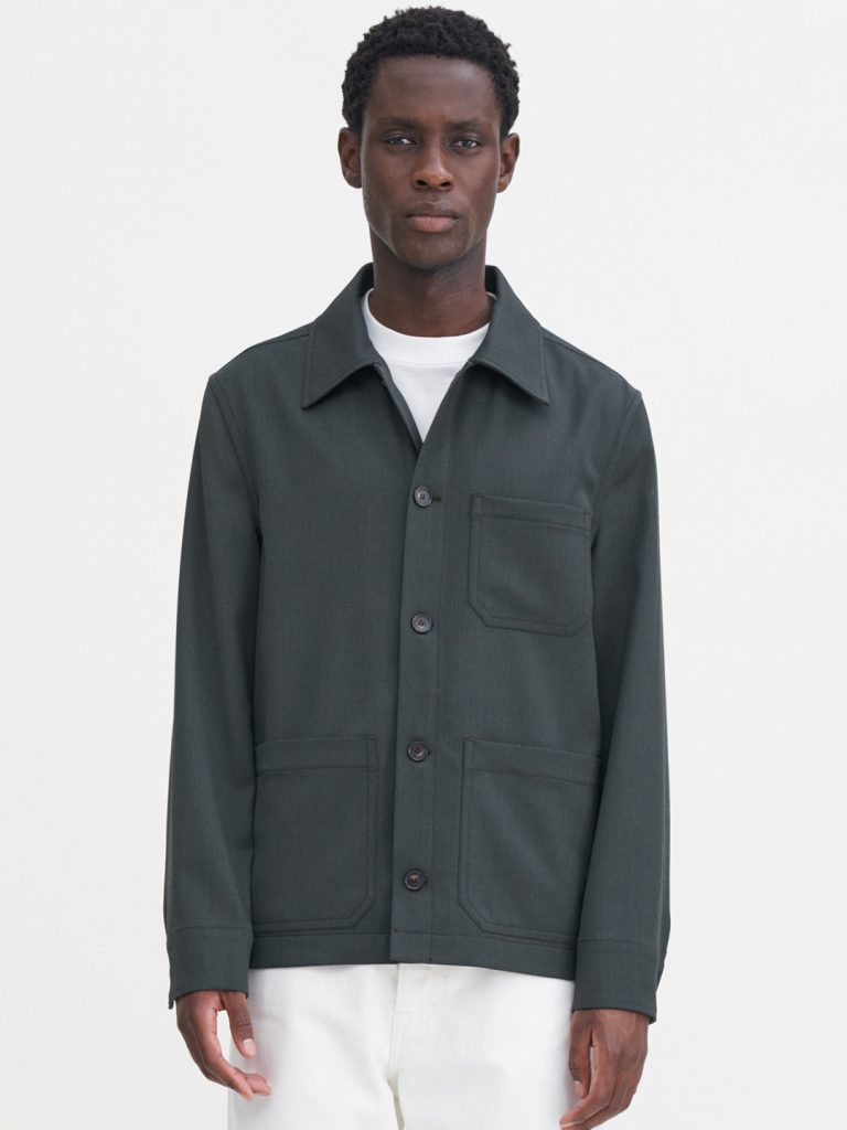B1757-Taylor-Jacket-Filippa-K-Green-Melange-Front