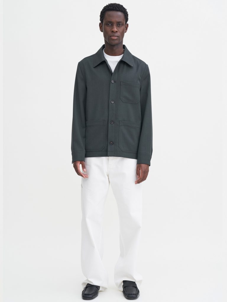 B1757-Taylor-Jacket-Filippa-K-Green-Melange-Front-Full-Body