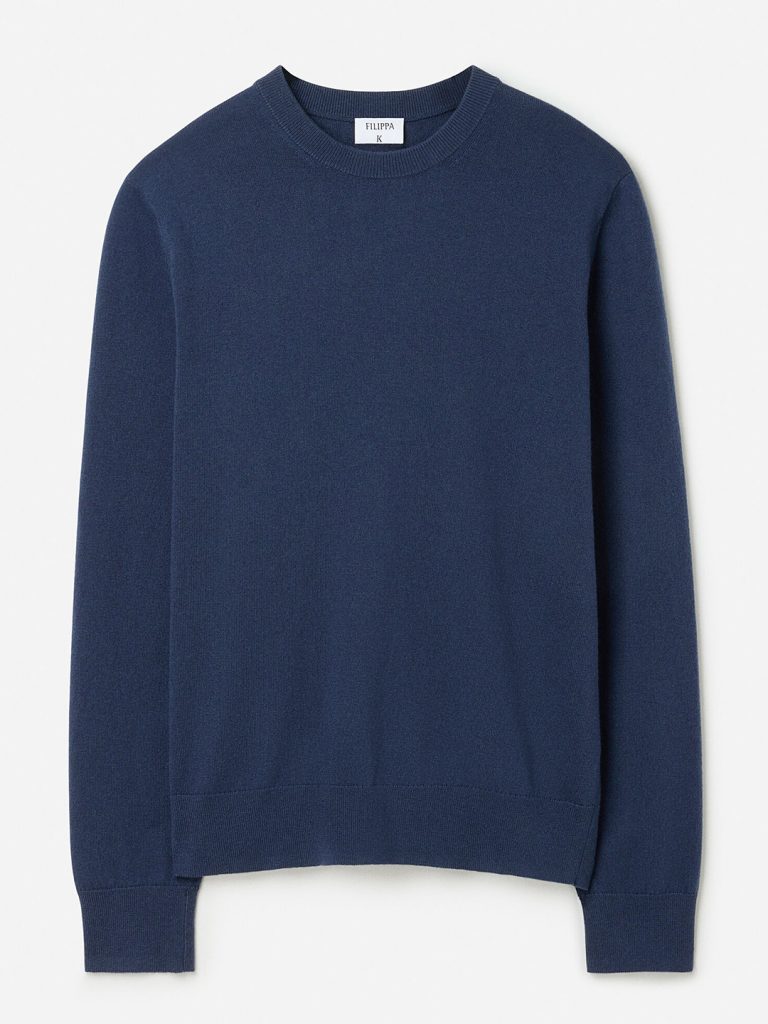 B1763-Cotton-Merino-Sweater-Filippa-K-Dusk-Blue-Front-Flat-Lay