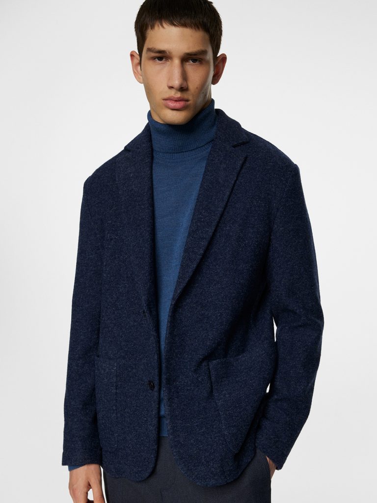B1764-Calvon-Wool-Blazer-J-Lindeberg-Vintage-Indigo-Front