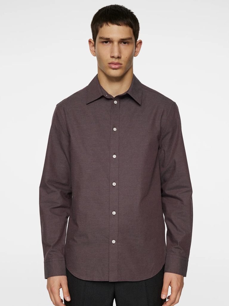B1765-Slim-Light-Flannel-Shirt-J-Lindeberg-Huckelberry-Front