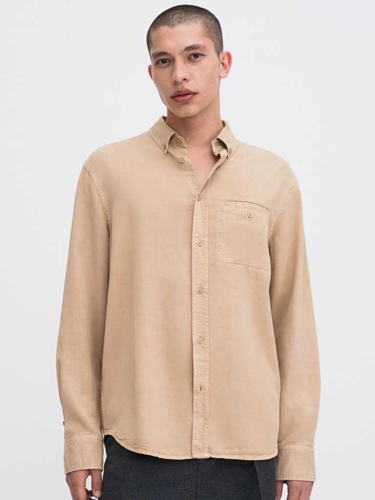 B1767-Zachary-Shirt-Filippa-K-Latte-Beige-Front
