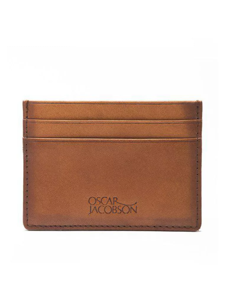 C0239-Tage-Card-Holder-Oscar-Jacobson-Tan-Front