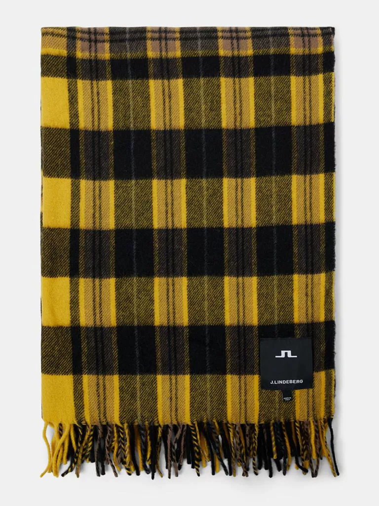 C0247-Multi-Check-Wool-Scarf-J-Lindeberg-Daylily-Front-Flat-Lay