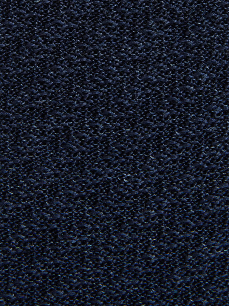 C0346-Knitted-Tie-Oscar-Jacobson-French-Blue-Front-Close-Up-Knit